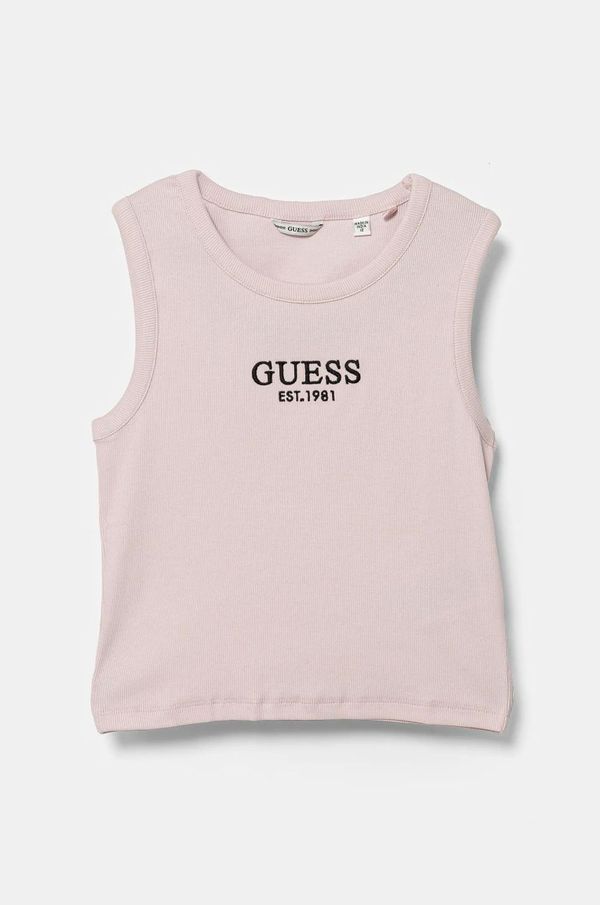 Guess Dječji top Guess boja: ružičasta, J4YI16 KBZP4