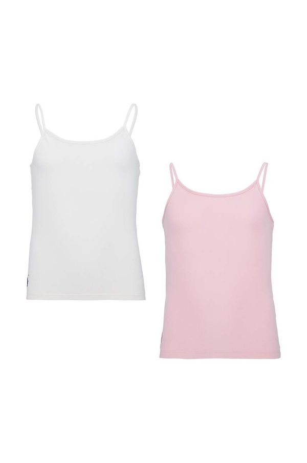 Polo Ralph Lauren Dječji top Polo Ralph Lauren 2-pack boja: ružičasta, glatki model