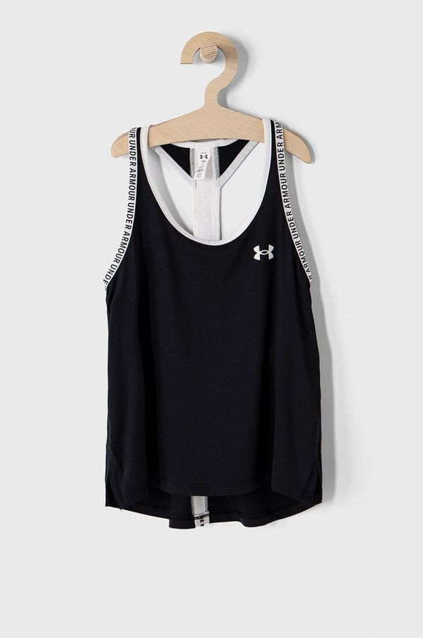 Under Armour Dječji top Under Armour boja: crna