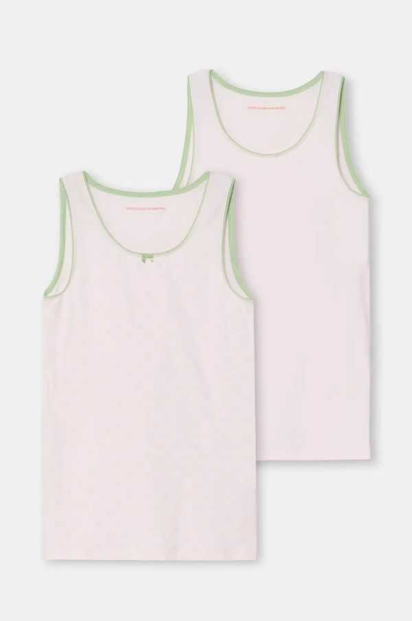 United Colors of Benetton Dječji top United Colors of Benetton 2-pack boja: ružičasta, 3SP20H00M