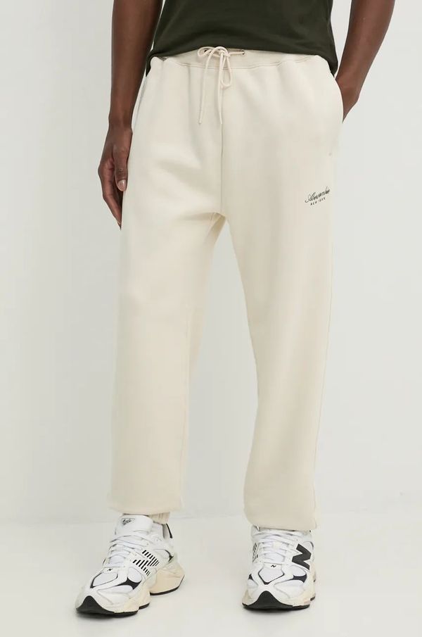 Abercrombie & Fitch Donji dio trenirke Abercrombie & Fitch boja: bež, bez uzorka, KI134-4049