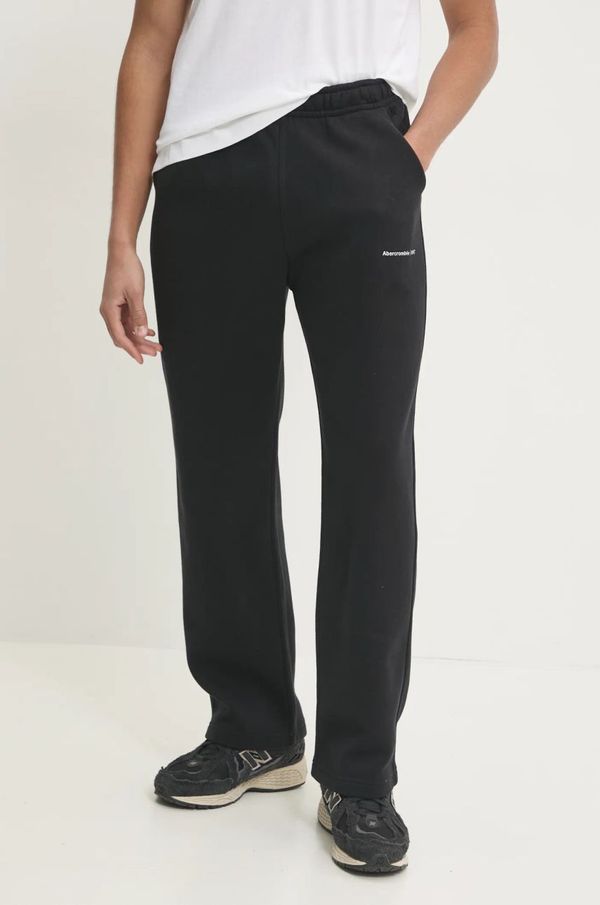 Abercrombie & Fitch Donji dio trenirke Abercrombie & Fitch boja: crna, bez uzorka, KI134-4089