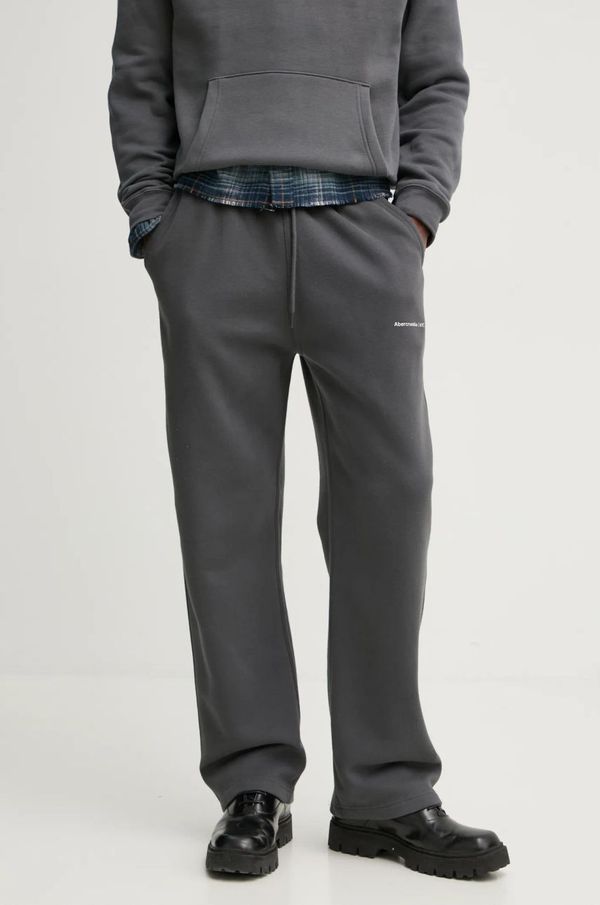 Abercrombie & Fitch Donji dio trenirke Abercrombie & Fitch boja: siva, bez uzorka, KI134-4112