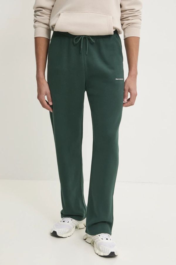 Abercrombie & Fitch Donji dio trenirke Abercrombie & Fitch boja: zelena, bez uzorka, KI134-4089