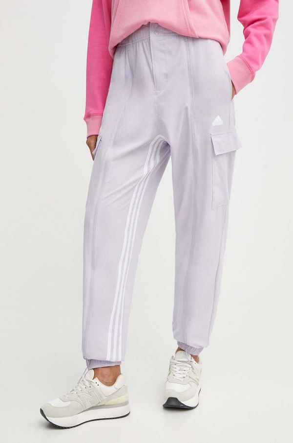 adidas Donji dio trenirke adidas boja: ljubičasta, s aplikacijom, IS0907