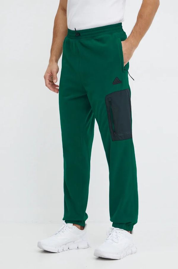 adidas Donji dio trenirke adidas City Escape boja: zelena, bez uzorka, IV7412