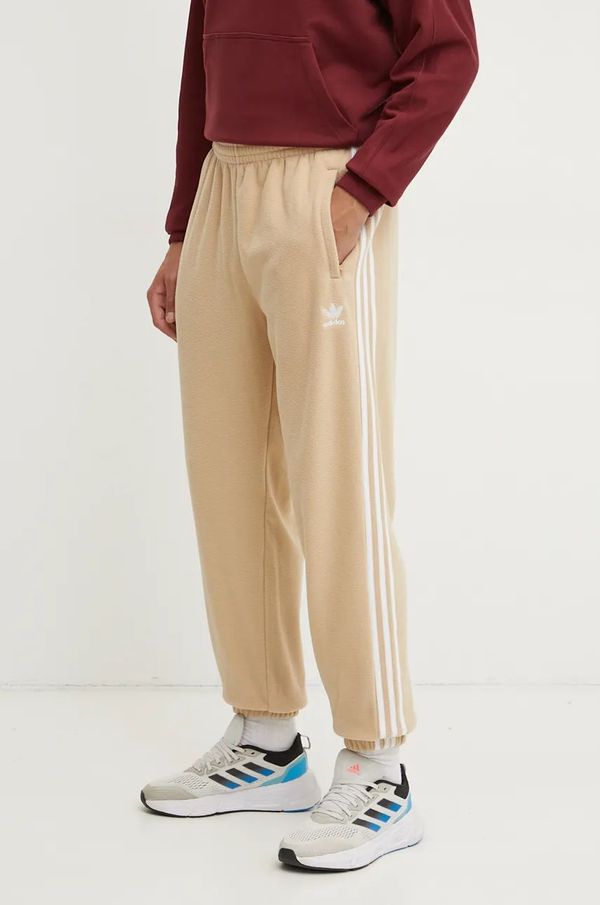 adidas Originals Donji dio trenirke adidas Originals boja: bež, s aplikacijom, IZ2490