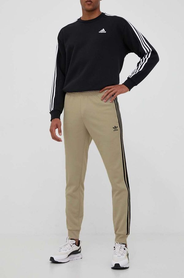 adidas Originals Donji dio trenirke adidas Originals boja: bež, s aplikacijom