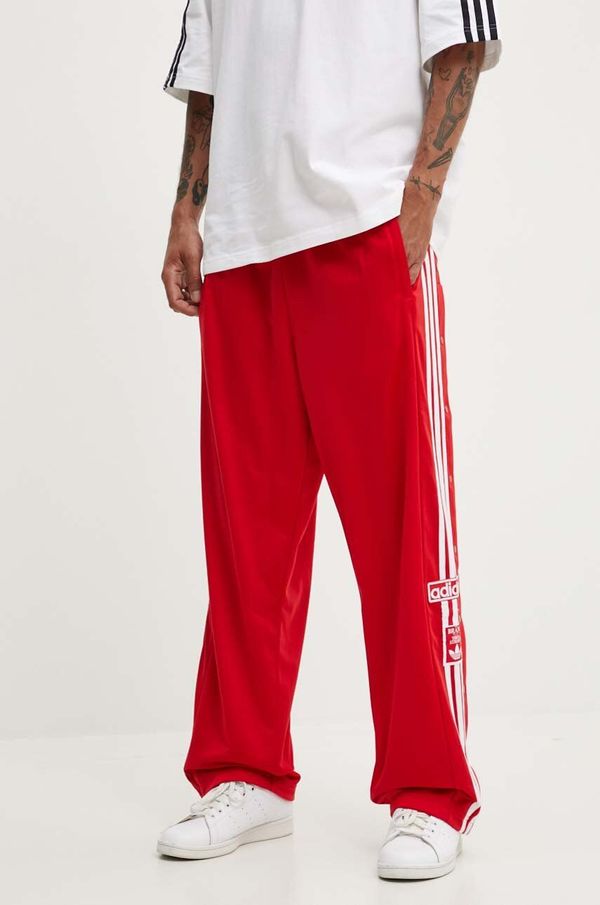 adidas Originals Donji dio trenirke adidas Originals boja: crvena, s aplikacijom, IY9924