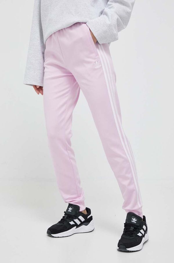 adidas Originals Donji dio trenirke adidas Originals boja: ružičasta, s aplikacijom