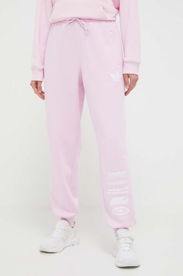 adidas Originals Donji dio trenirke adidas Originals boja: ružičasta, s tiskom