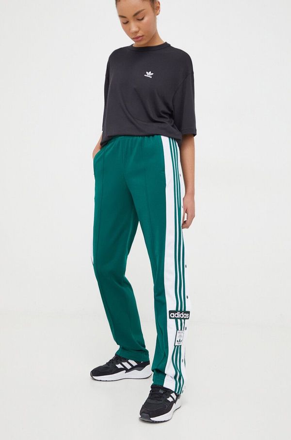 adidas Originals Donji dio trenirke adidas Originals boja: zelena, s aplikacijom