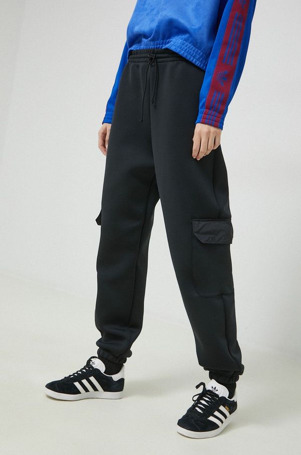adidas Originals Donji dio trenirke adidas Originals za žene, boja: crna, glatki materijal