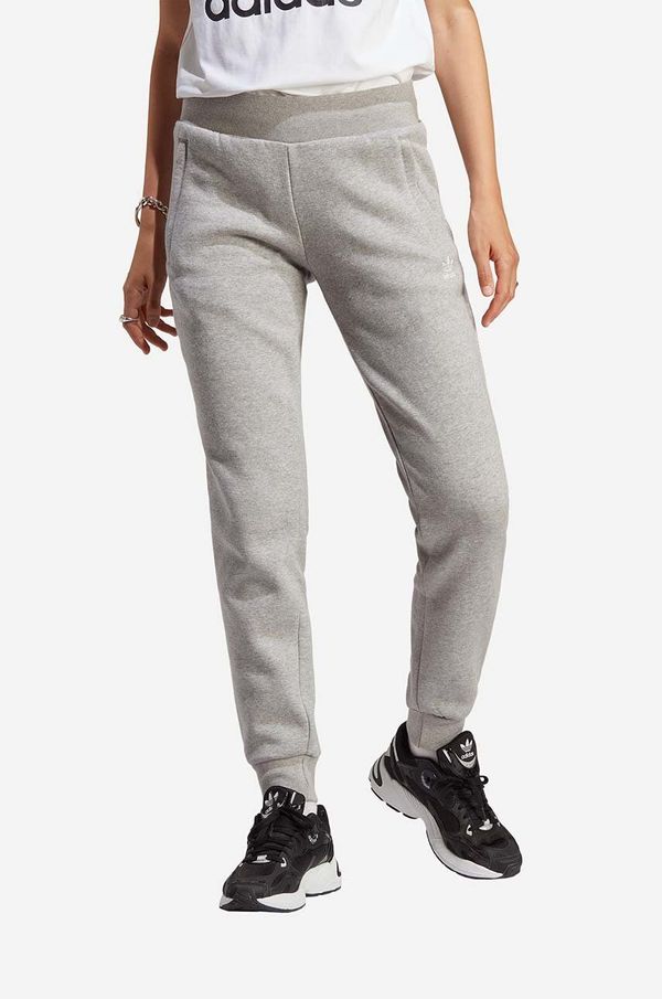 adidas Originals Donji dio trenirke adidas Originals za žene, boja: siva, glatki materijal, IA6460-MGREYH