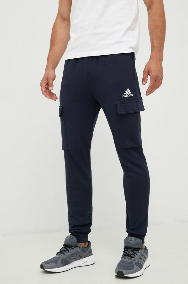 adidas Donji dio trenirke adidas za muškarce, boja: tamno plava, glatki materijal