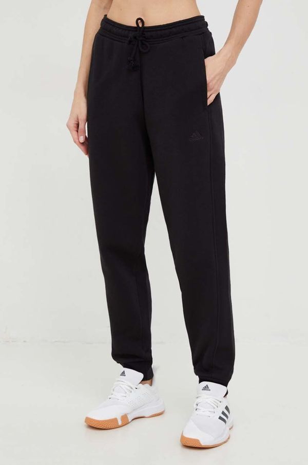adidas Donji dio trenirke adidas za žene, boja: crna, glatki materijal