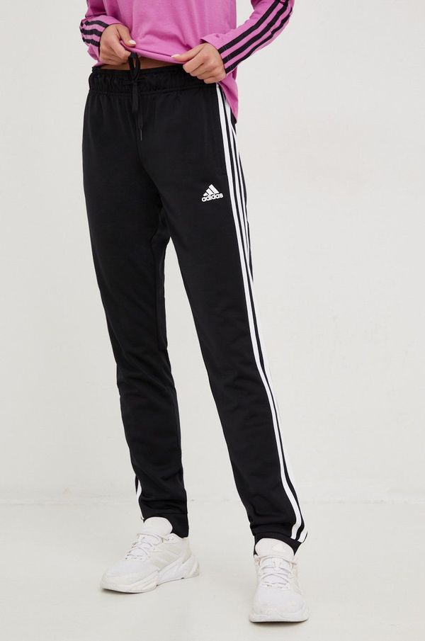 adidas Donji dio trenirke adidas za žene, boja: crna, s aplikacijom