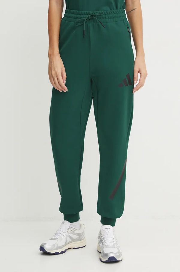 adidas Donji dio trenirke adidas ZNE boja: zelena, s tiskom, JF8885