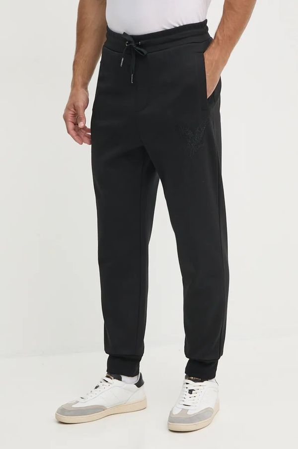 Armani Exchange Donji dio trenirke Armani Exchange boja: crna, s aplikacijom, 6DZPAB ZJKBZ
