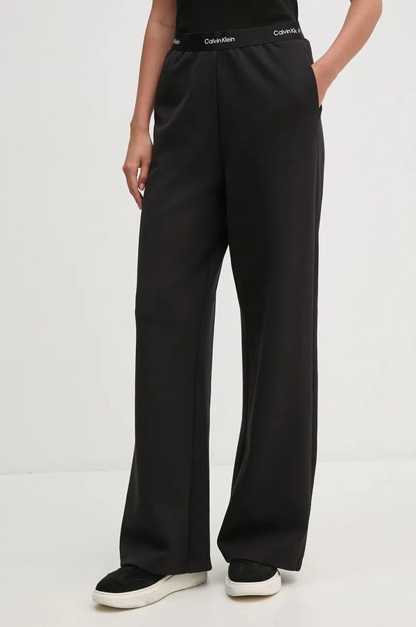 Calvin Klein Jeans Donji dio trenirke Calvin Klein Jeans boja: crna, bez uzorka, J20J224684