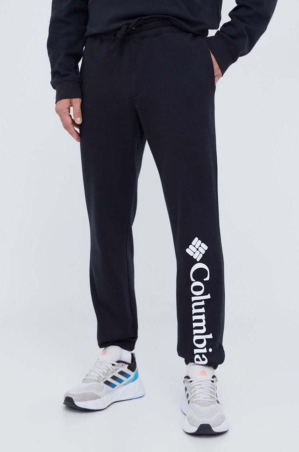 Columbia Donji dio trenirke Columbia Trek boja: crna, s tiskom