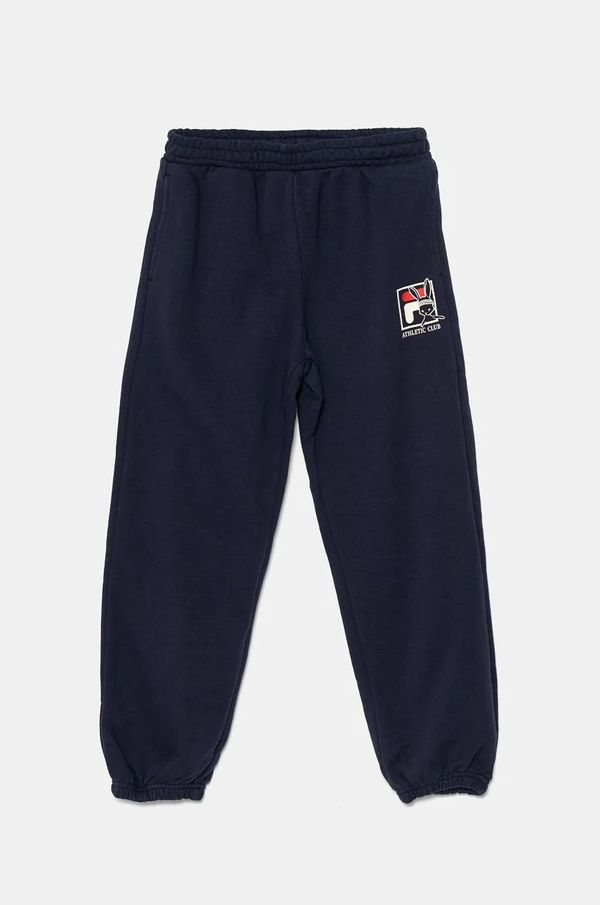 Fila Donji dio trenirke Fila LIERFELD boja: tamno plava, s tiskom, FAK0364