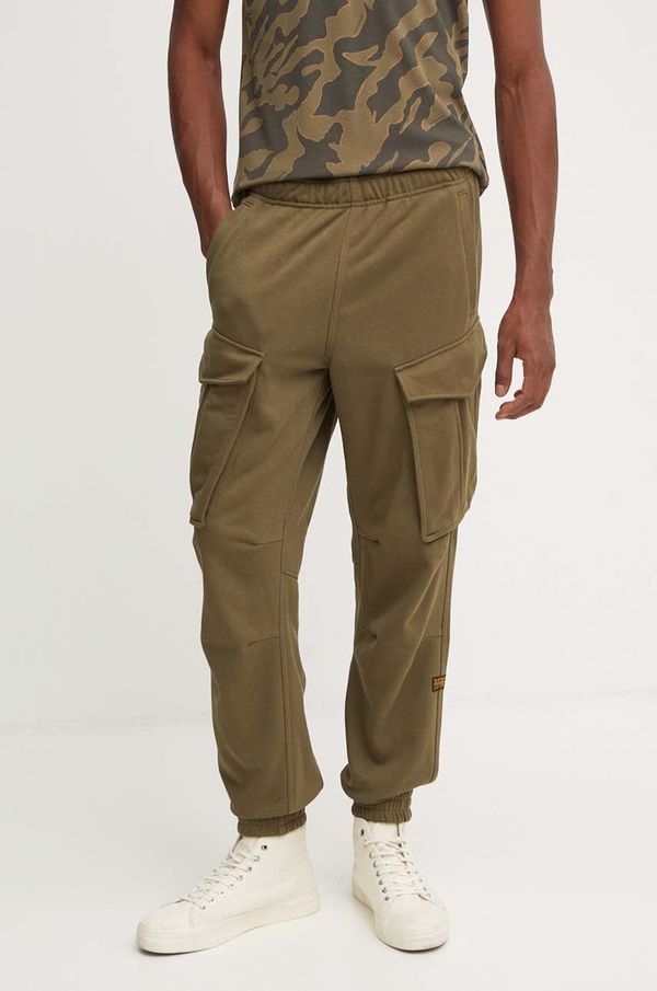 G-Star Raw Donji dio trenirke G-Star Raw boja: zelena, bez uzorka
