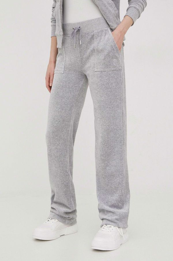 Juicy Couture Donji dio trenirke Juicy Couture za žene, boja: siva, melanž