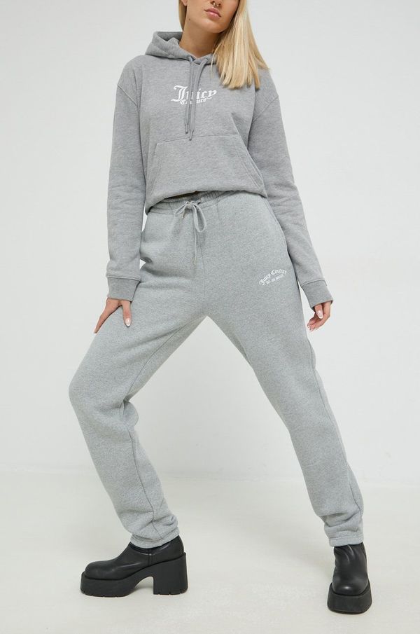 Juicy Couture Donji dio trenirke Juicy Couture za žene, boja: siva, melanž