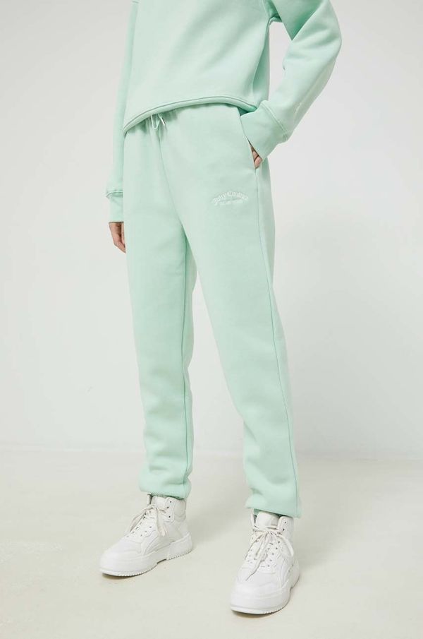 Juicy Couture Donji dio trenirke Juicy Couture za žene, boja: zelena, s aplikacijom