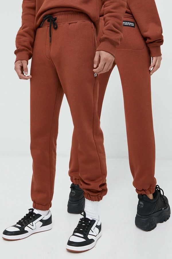 Kangol Donji dio trenirke Kangol unisex, boja: smeđa, glatki materijal