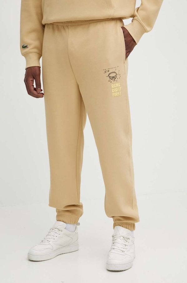 Lacoste Donji dio trenirke Lacoste boja: bež, s tiskom
