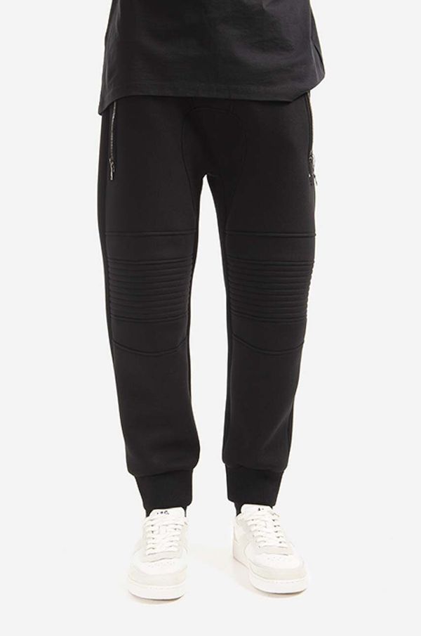 Neil Barrett Donji dio trenirke Neil Barett Skinny Low Rise Swatpants boja: crna, glatki materijal, BJP002BH.S505C.01-black