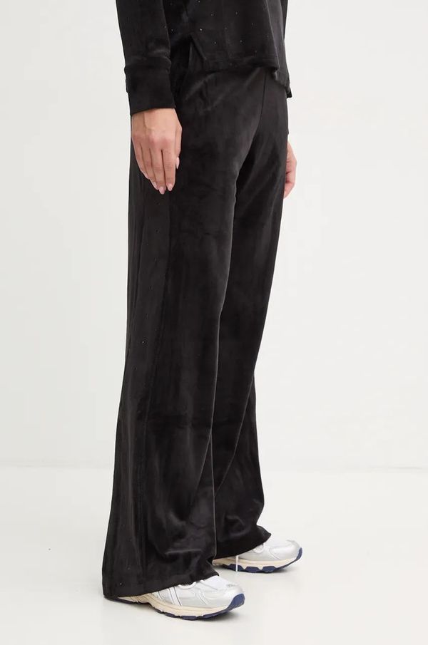 DKNY Donji dio trenirke od velura Dkny boja: crna, bez uzorka, DP4P3539