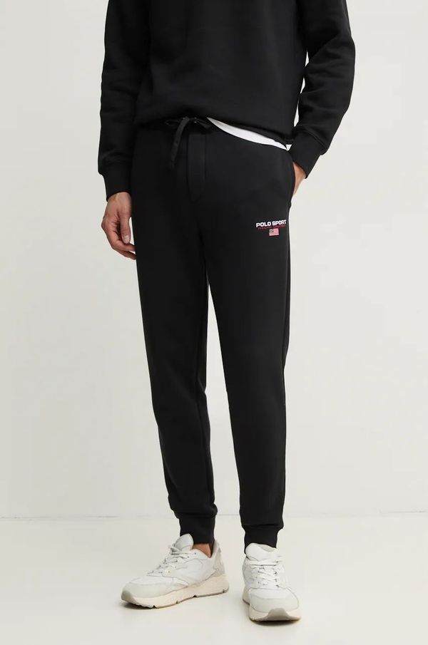Polo Ralph Lauren Donji dio trenirke Polo Ralph Lauren boja: crna, bez uzorka, 710949930