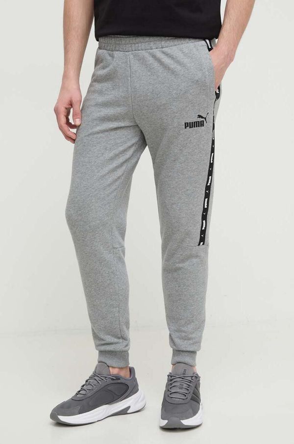 Puma Donji dio trenirke Puma boja: siva, s tiskom, 847388