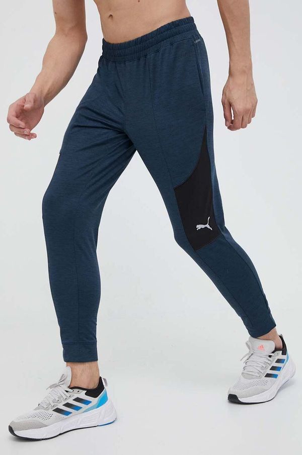 Puma Donji dio trenirke Puma Cloudspun boja: tamno plava, s uzorkom
