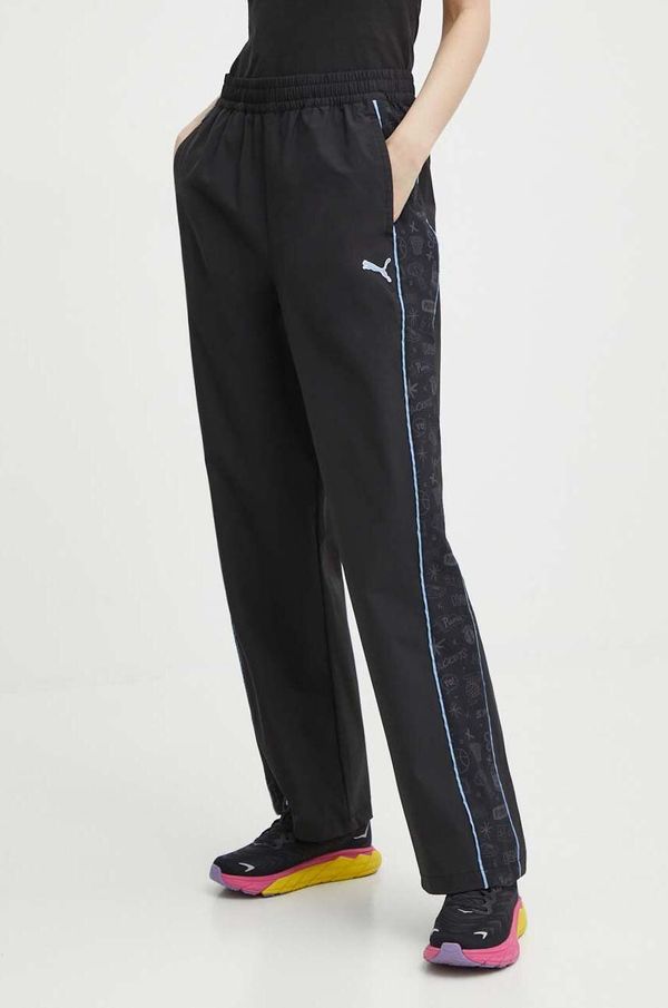 Puma Donji dio trenirke Puma PUMA X SOPHIA CHANG boja: crna, s aplikacijom, 624631