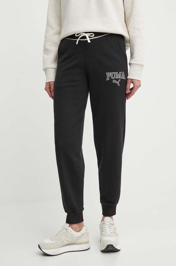 Puma Donji dio trenirke Puma SQUAD boja: crna, s tiskom, 677901