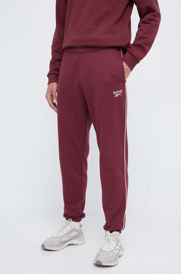 Reebok Donji dio trenirke Reebok boja: bordo, bez uzorka