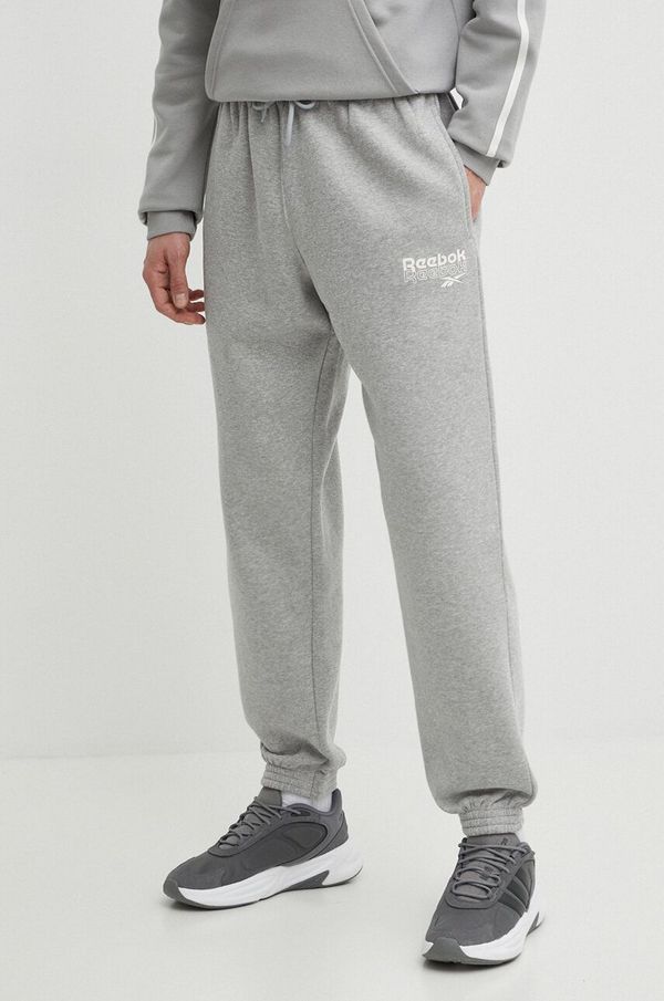 Reebok Donji dio trenirke Reebok Brand Proud boja: siva, s tiskom, 100075614