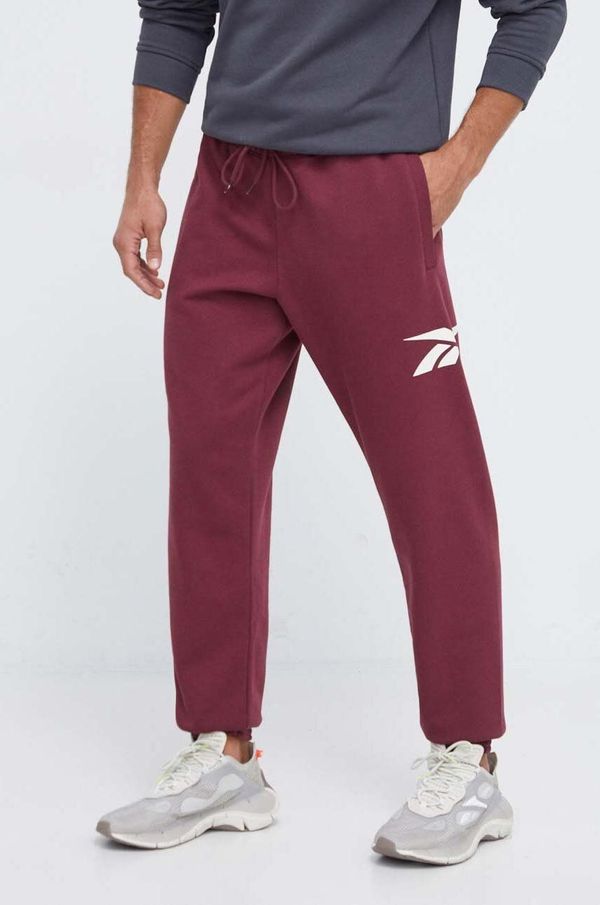 Reebok Classic Donji dio trenirke Reebok Classic boja: bordo, s tiskom
