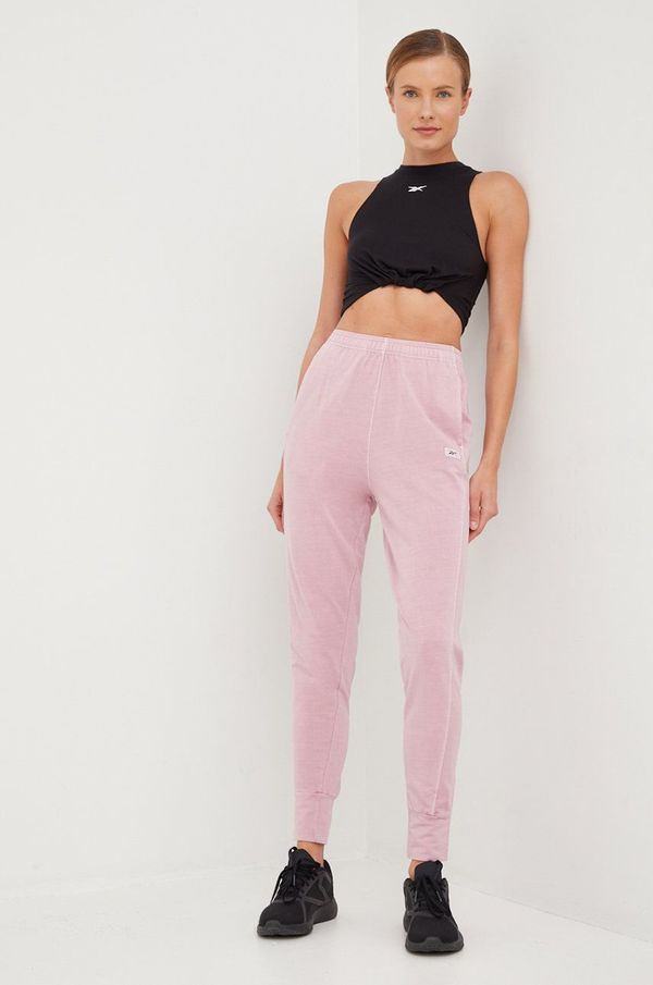 Reebok Classic Donji dio trenirke Reebok Classic za žene, boja: ružičasta, glatki materijal