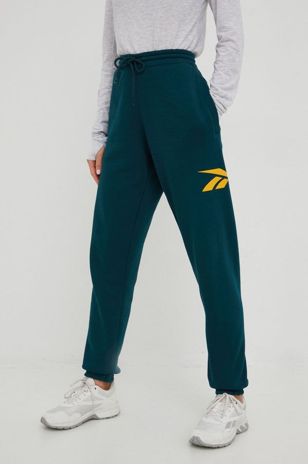 Reebok Classic Donji dio trenirke Reebok Classic za žene, boja: zelena, s tiskom