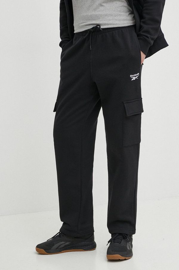 Reebok Donji dio trenirke Reebok Identity boja: crna, bez uzorka, 100202881