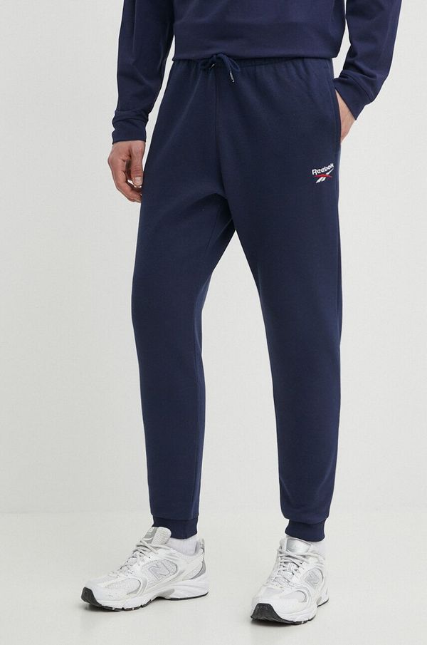 Reebok Donji dio trenirke Reebok Identity boja: tamno plava, bez uzorka, 100202851