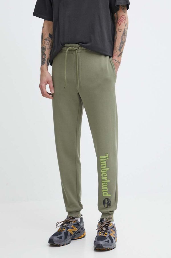 Timberland Donji dio trenirke Timberland boja: zelena, s tiskom, TB0A5YFB5901