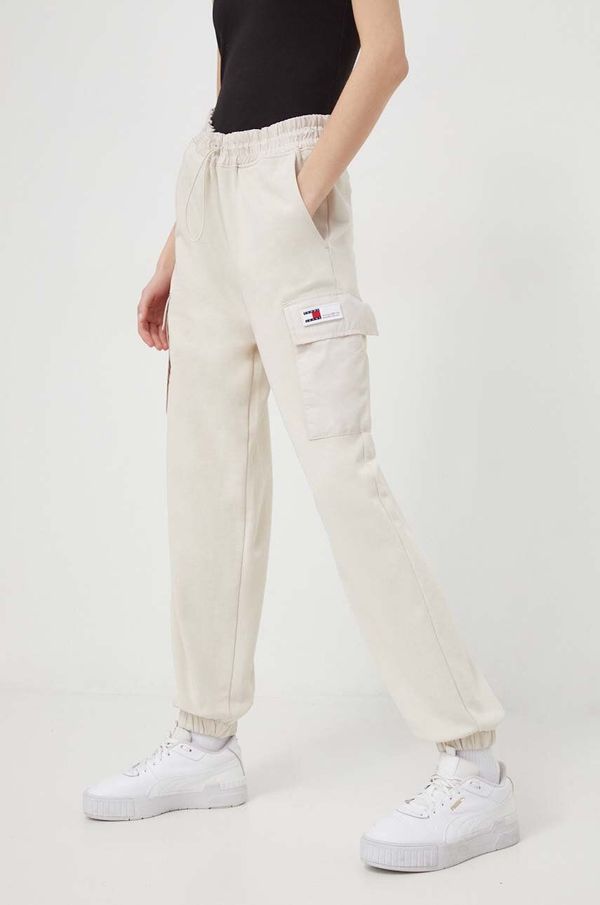 Tommy Jeans Donji dio trenirke Tommy Jeans boja: bež, bez uzorka