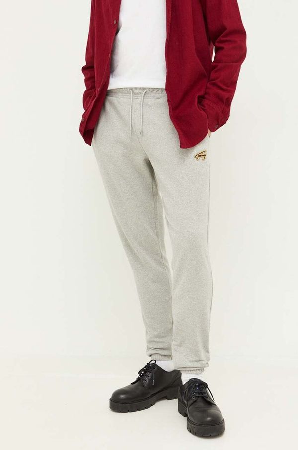 Tommy Jeans Donji dio trenirke Tommy Jeans boja: siva, melanž