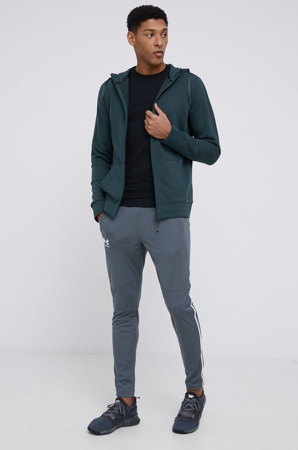 Under Armour Donji dio trenirke Under Armour Pique boja: siva, glatki materijal